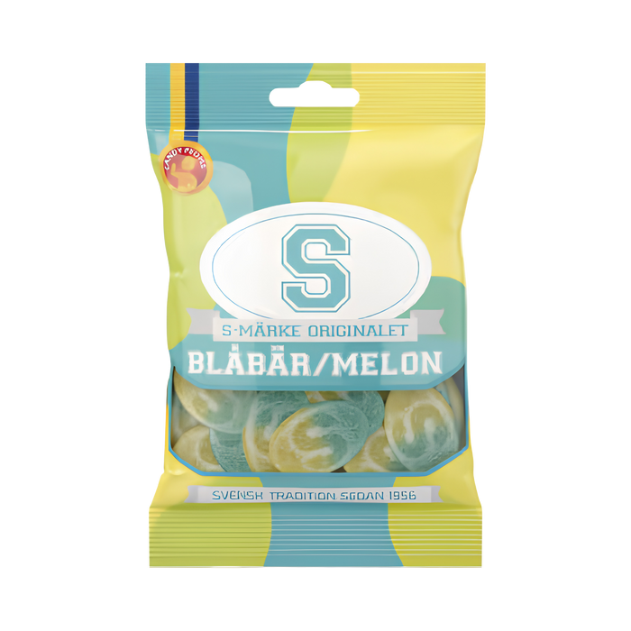S-Märke Bllueberry/Melon 80g