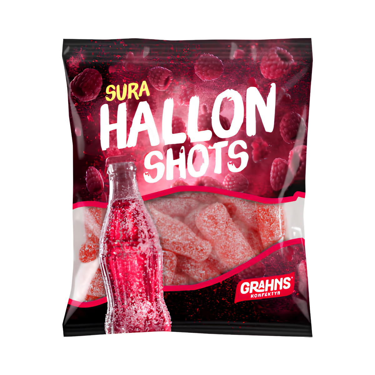 Grahns Sour Hallonshots 80g