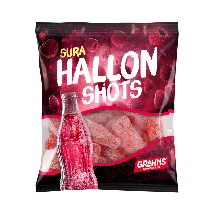 Grahns Sour Hallonshots 80g