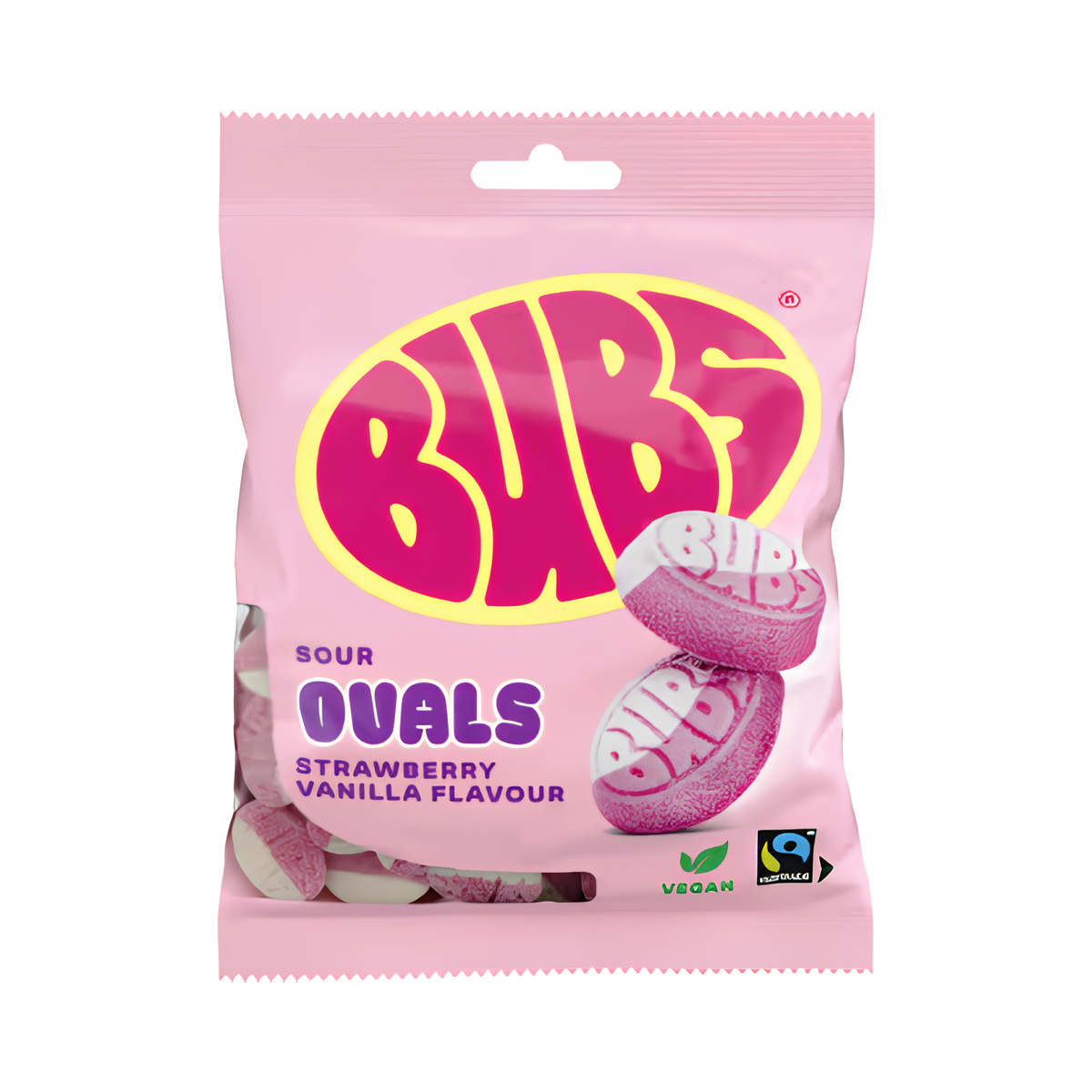 Bubs Strawberry Vanilla Goody Sour Ovals 90g
