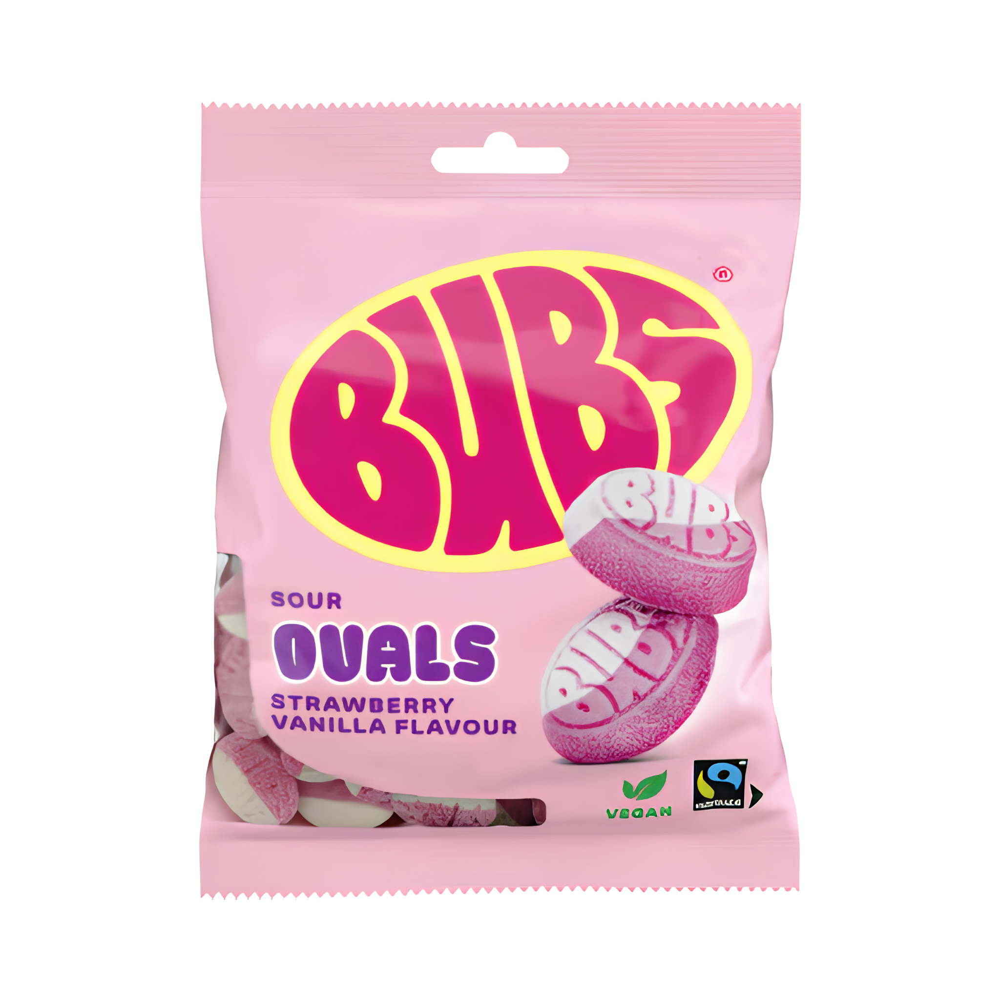 Bubs Strawberry Vanilla Goody Sour Ovals 90g