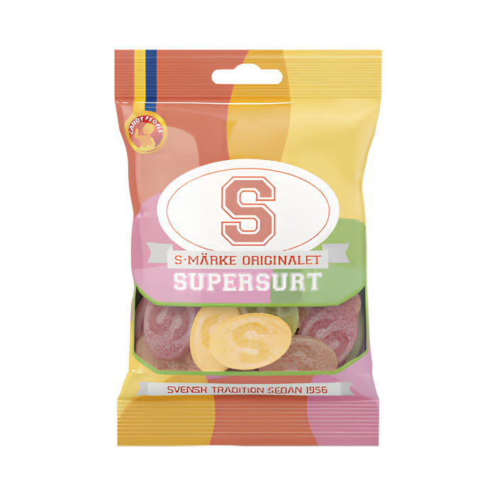 S-märke Super Sour 80g