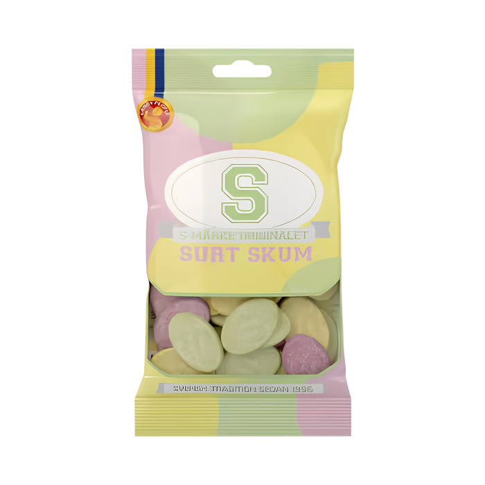 S-märke Sour Foam Candy 70g